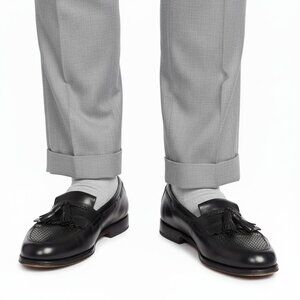 ALLEN EDMONDS Size 10 C Cody Brown Leather Tassel Loafer Dress Shoe